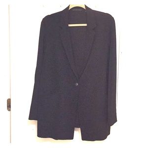 Uniqlo M black 1 button blazer, unlined